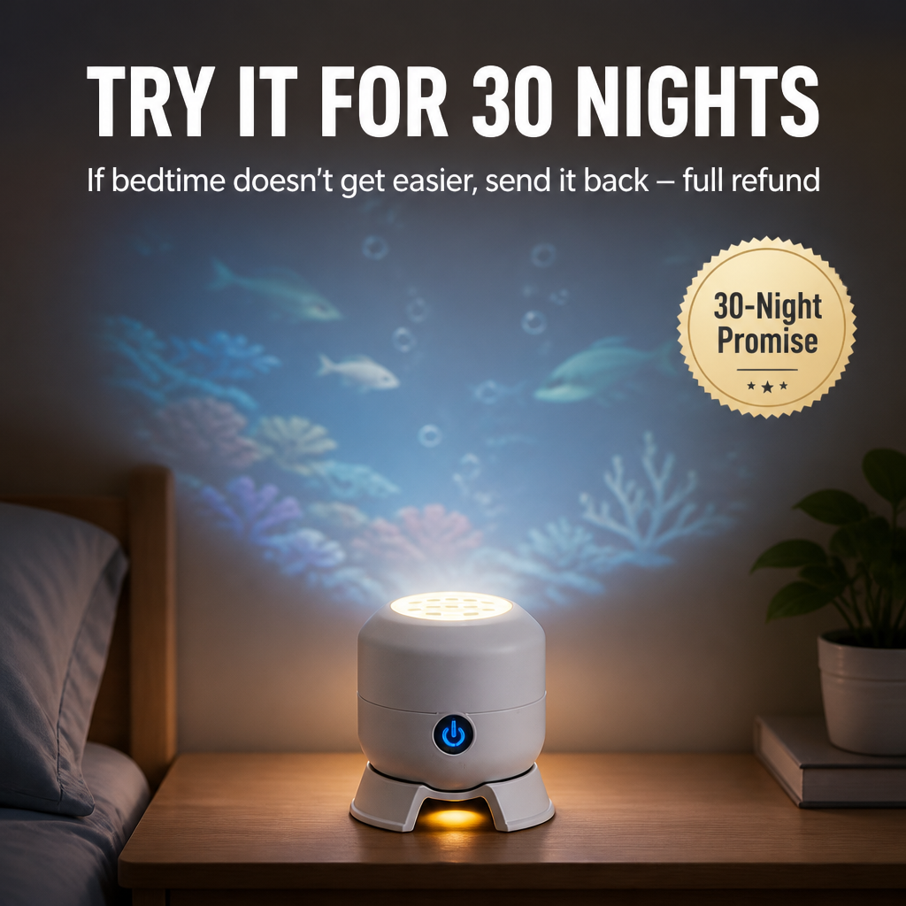 AquaSerene™ — Soothe Restless Kids To Sleep With a Slow-Spinning Ocean Light