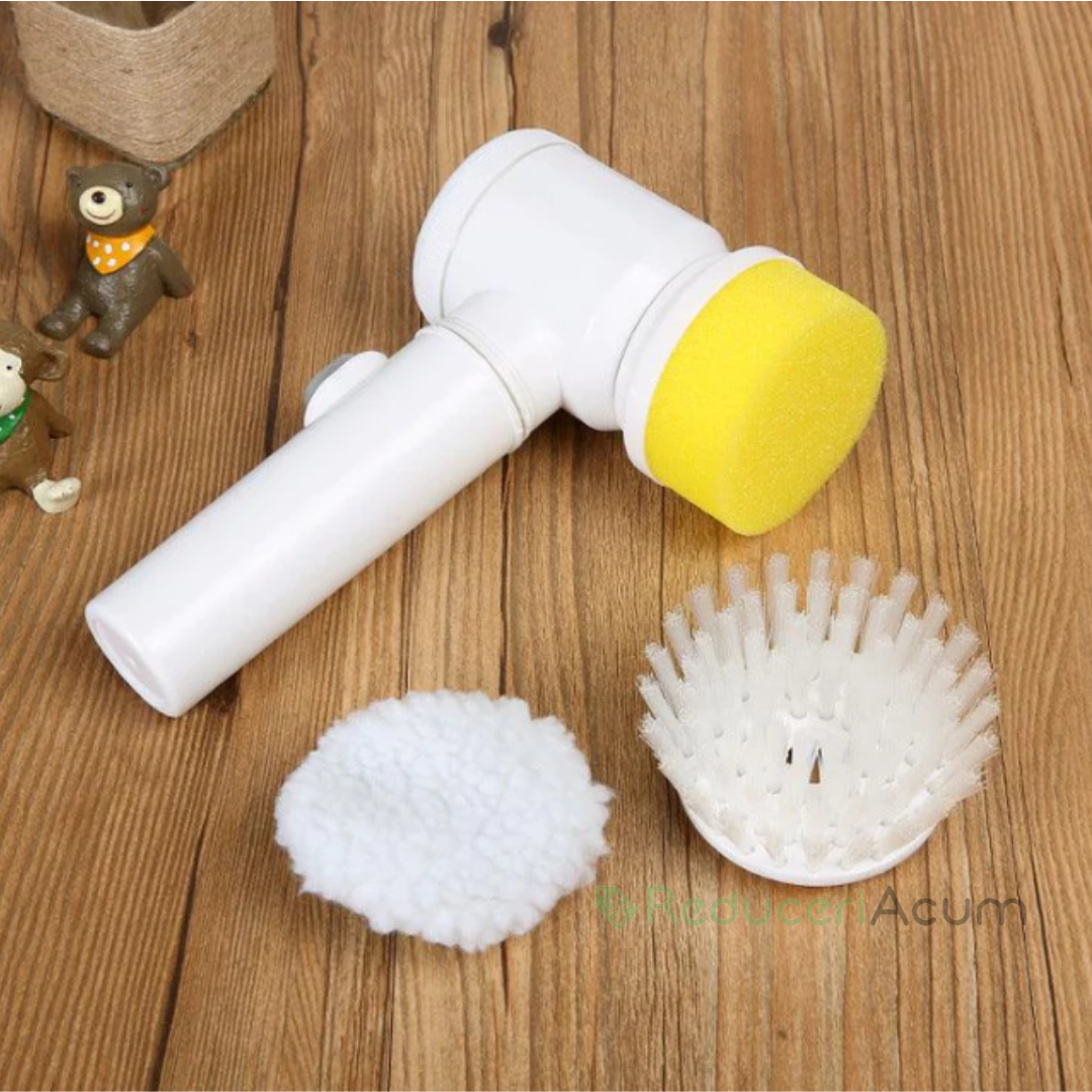 5in1 Electric Magic Cleaning Brush for Dishes, Bathroom, and Kitchen