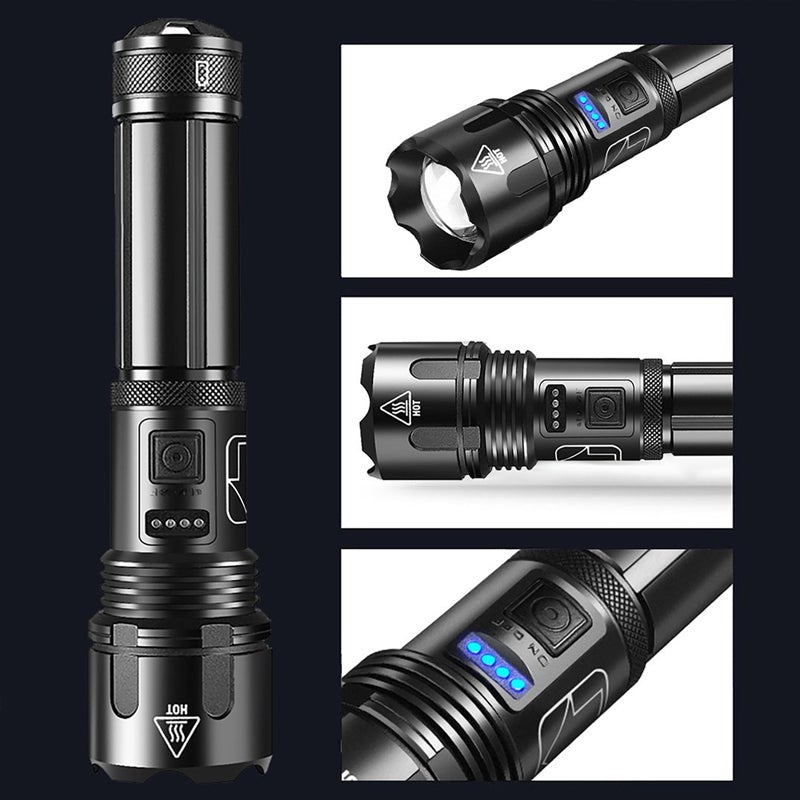 MaxiLumi | Ultra-bright waterproof flashlight with a range of 500m (FREE USB cable)
