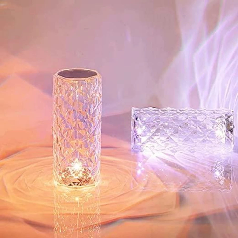 Multi-Color Diamond Crystal Lamp