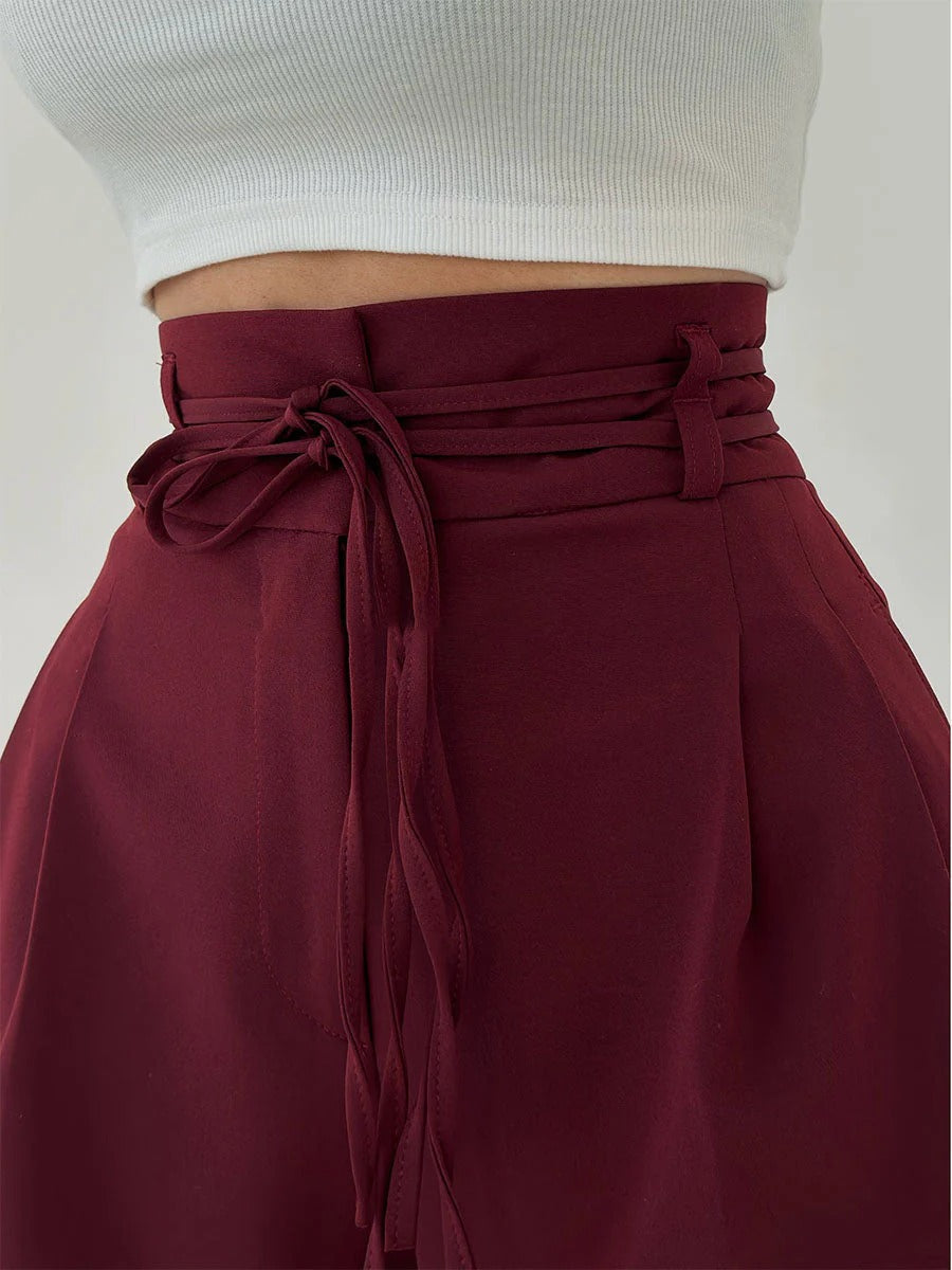 CELEST - WIDE LEG HIGH-RISE PANTS