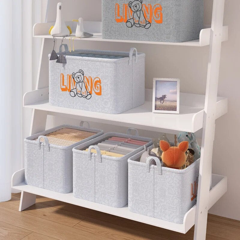 Collapsible Storage Basket for Clothes and Miscellaneous Items