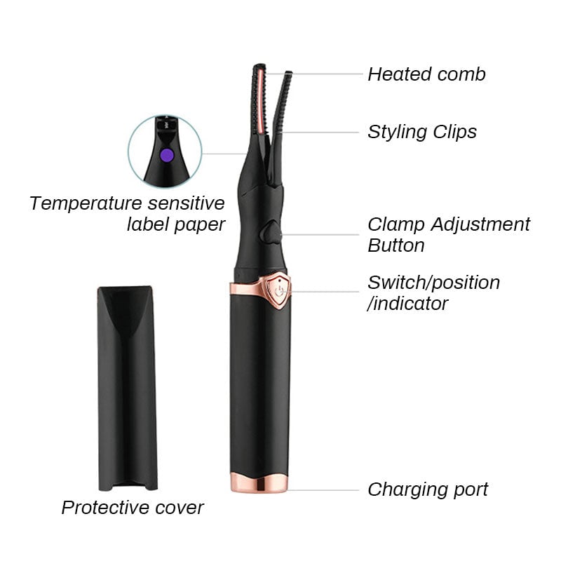 Voltique™ Heated Lash Curler — Effortless, All-Day Lash Lifts That Turn Heads