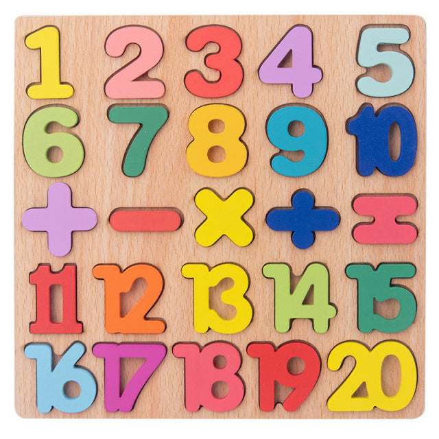ABCMatch | Wooden Alphabet Number Shape Puzzle