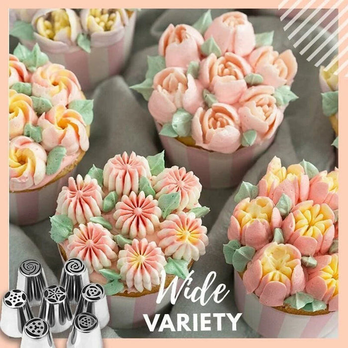 CakeCouture™ - 7-Piece Set of Cake Decoration Nozzles