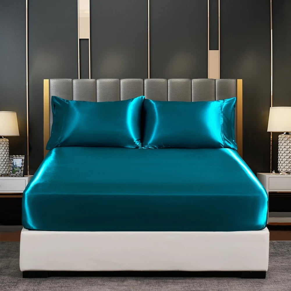 Liora — Breathable Ice Silk Bedding Set with Wrinkle-Resistant Fit