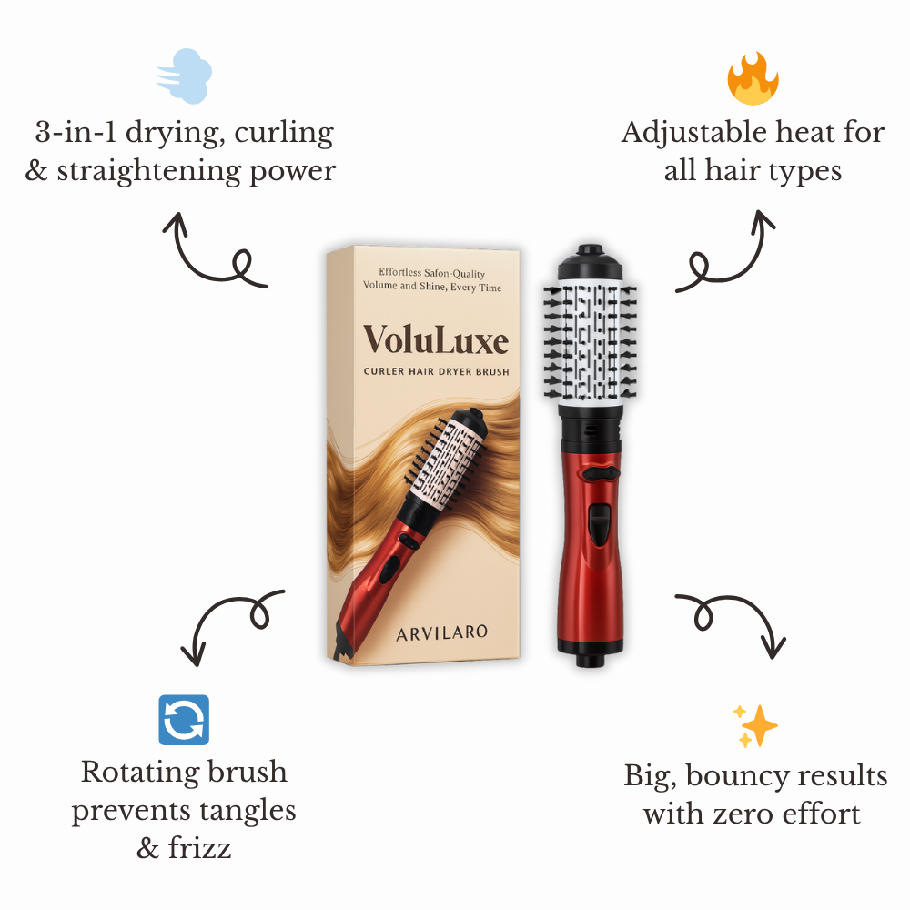 VoluLuxe™ — Effortless Salon-Quality Volume and Shine, Every Time