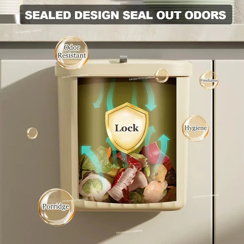 CleanBin™ - Wall-Attached Garbage Can