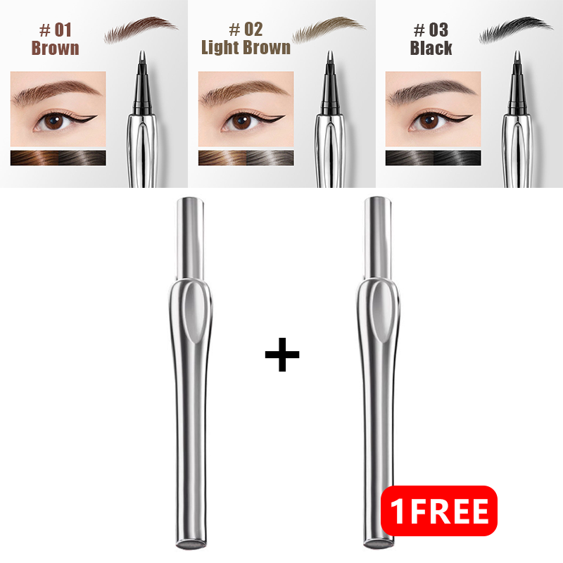 💖Buy One Get One Free💖2024 Enhanced Natural Waterproof Eyebrow Pen Featuring a Microfine Tip
