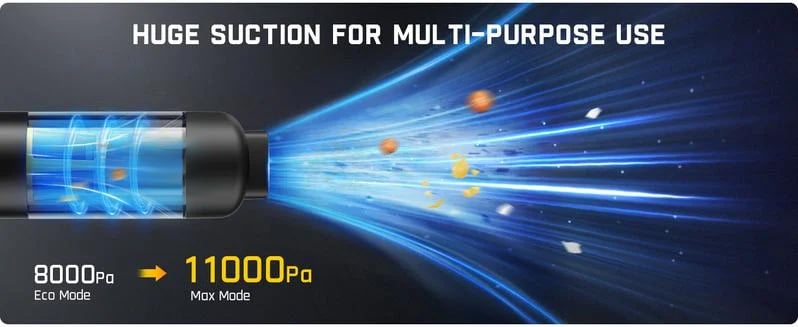 🍃 High Performance Cordless Car Vacuum Cleaner 13000Pa/30AW 🥰