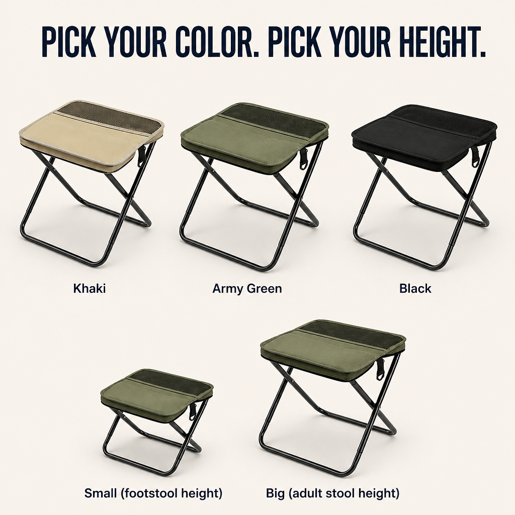 TerraSeat™ — Pack a 330 lb Seat That Collapses Into Your Daypack