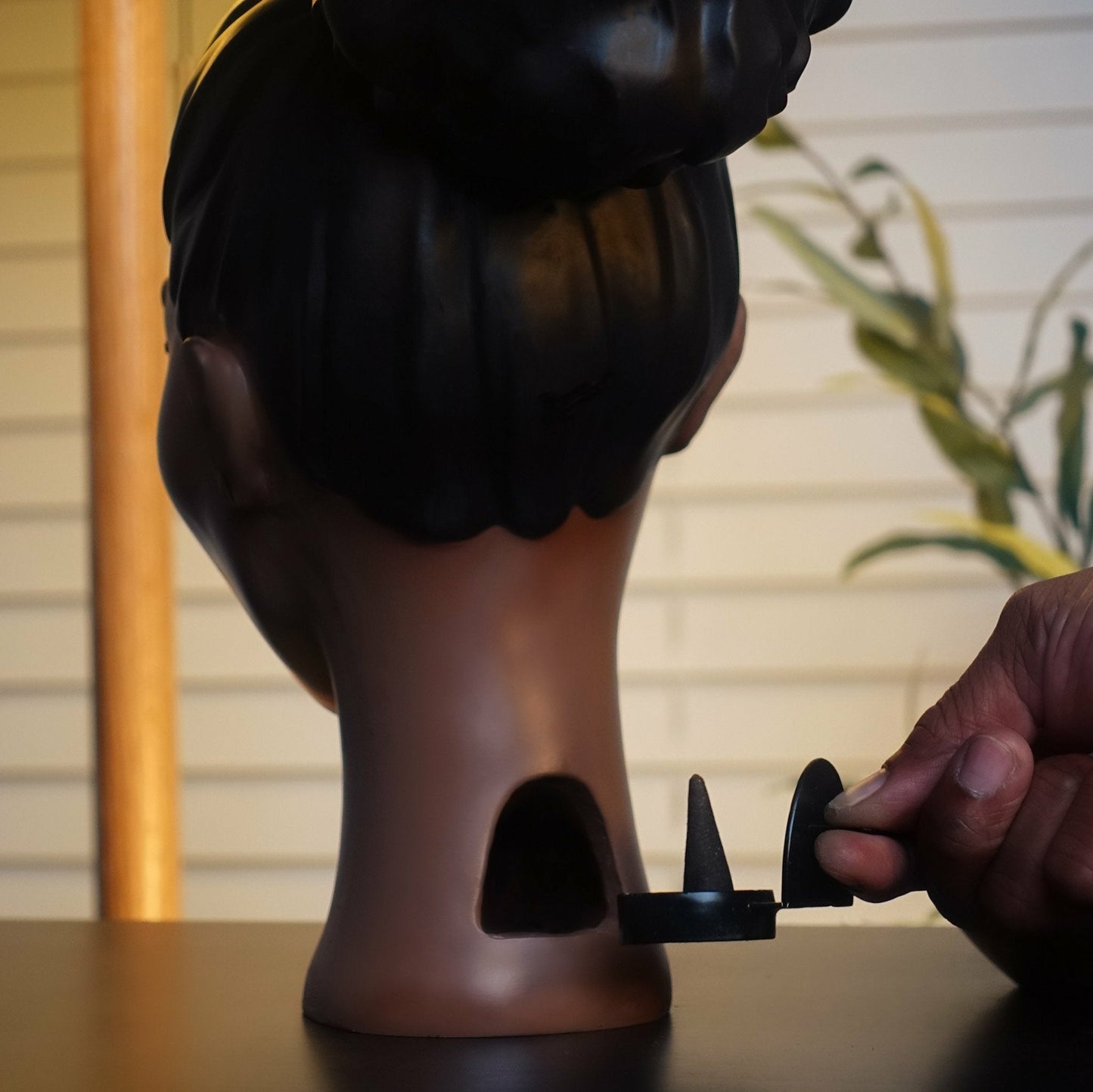 Zen Beauty | Exquisite Black Woman Head Incense Burner