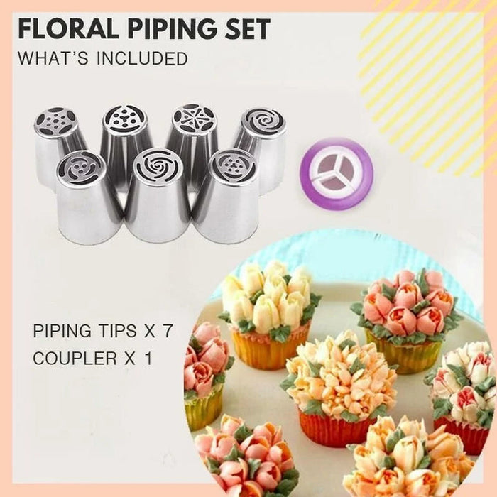 CakeCouture™ - 7-Piece Set of Cake Decoration Nozzles