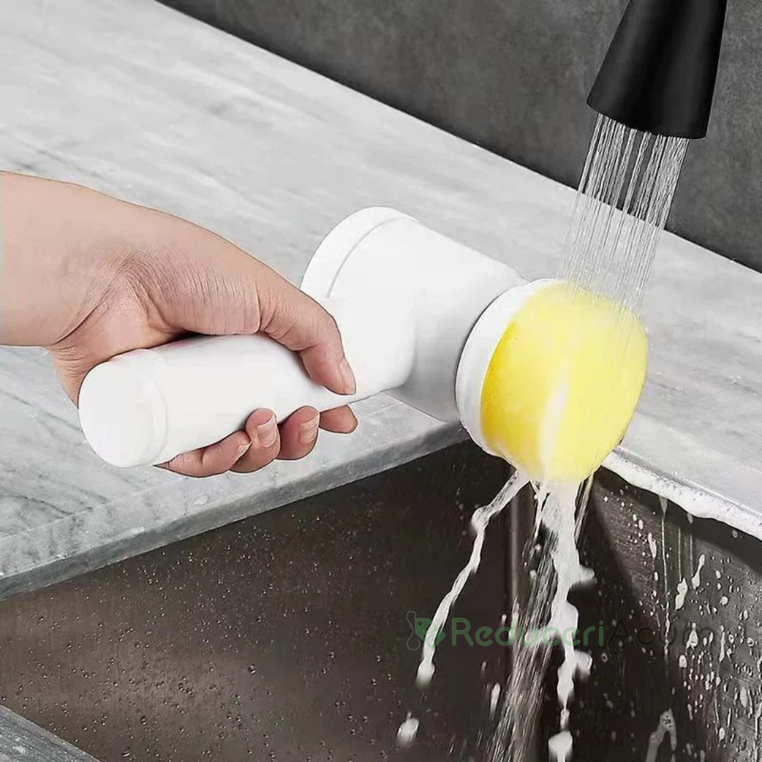5in1 Electric Magic Cleaning Brush for Dishes, Bathroom, and Kitchen