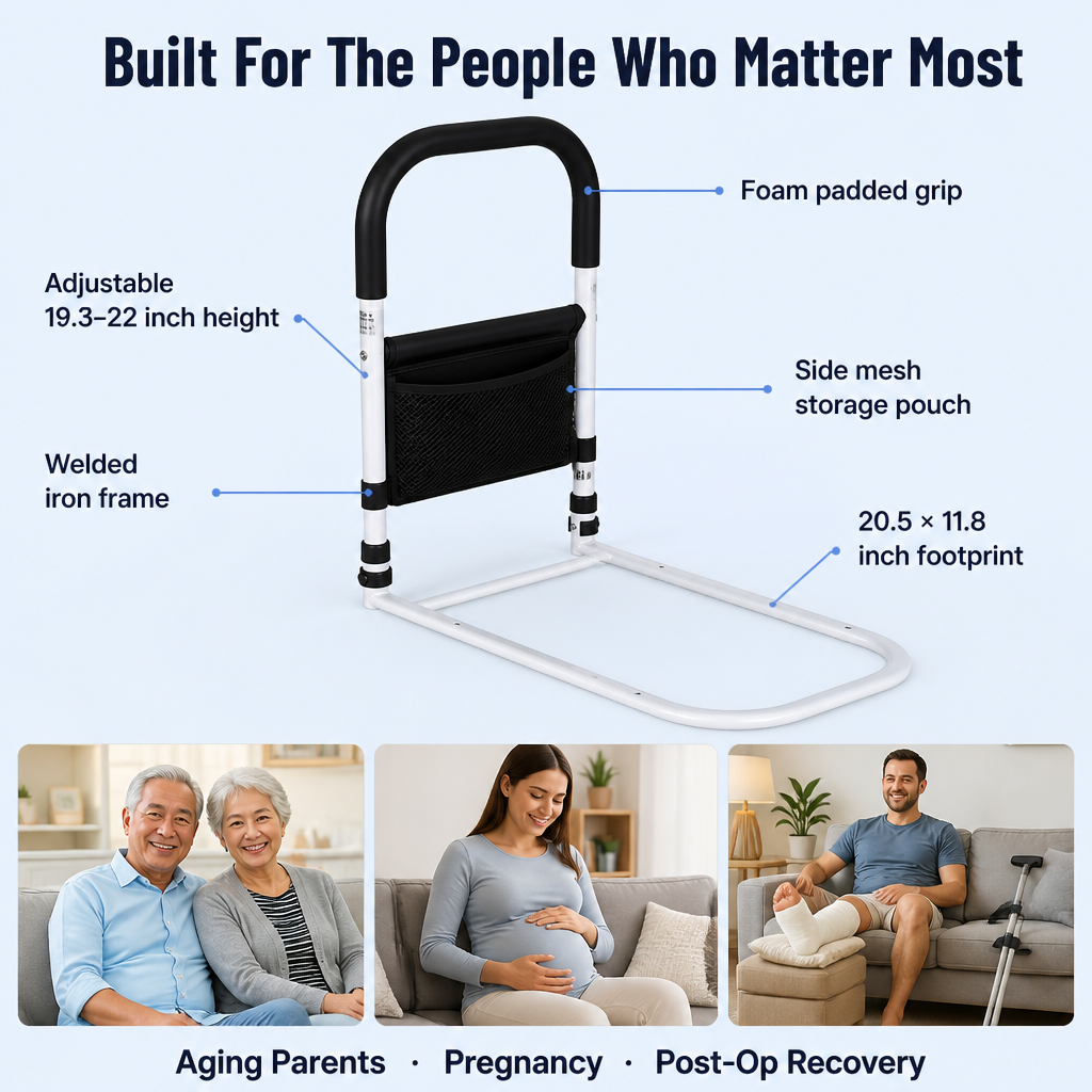 SecureRise™ — Rise from Bed Without That Frightening Shake