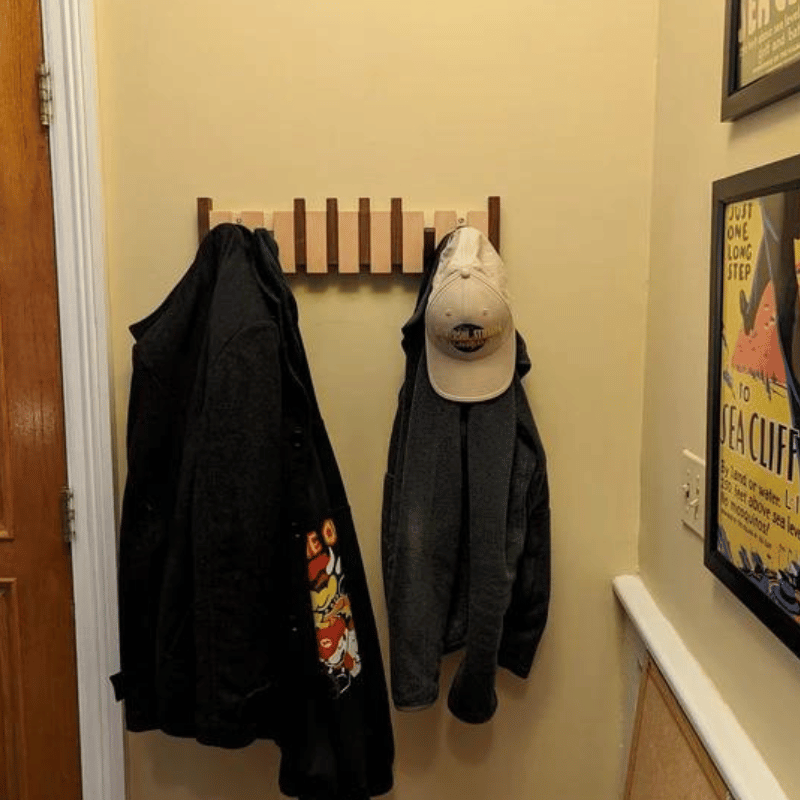 SonataWood™ Coat Rack — Handcrafted Elegance That Organizes Your Life and Wows Every Guest