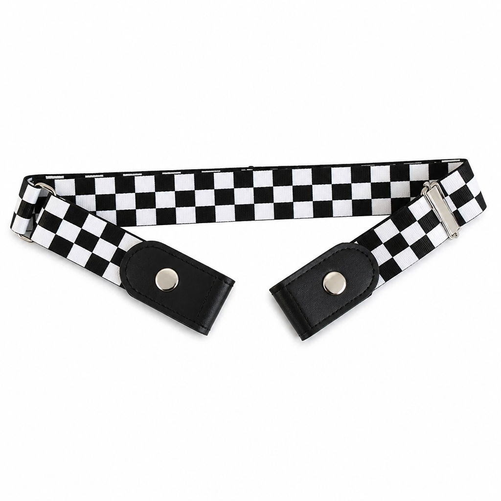 FlexiStride™ – Snapless Stretch Belt with Hidden Closure