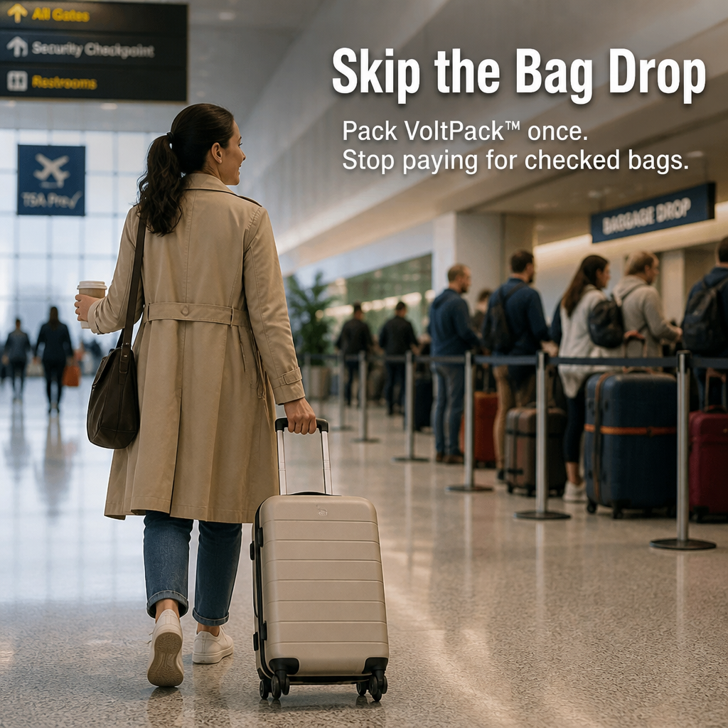 VoltPack™ — Compress Your Luggage 80% Using a Pocket USB Vacuum Pump