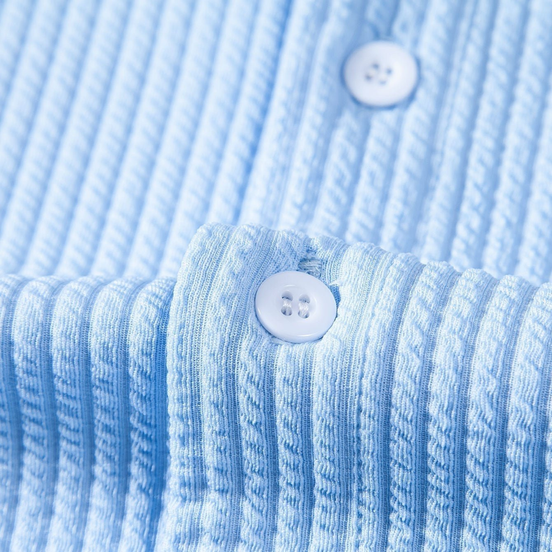 ValorEdge™ Mens Stand Collar Shirt — Own Every Room with Effortless Confidence and All-Day Comfort