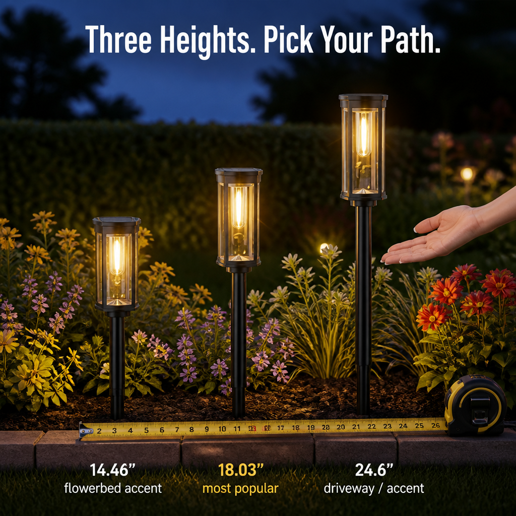 LumaRay™ — Illuminate Your Garden Path for 12 Hours Straight on a Single Day’s Charge
