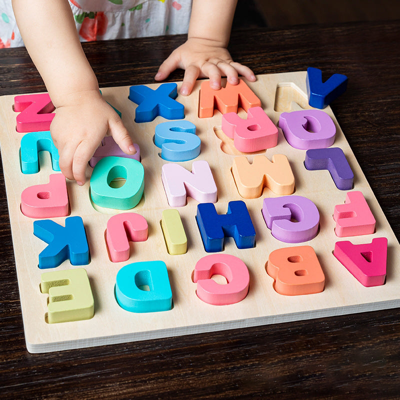 ABCMatch | Wooden Alphabet Number Shape Puzzle