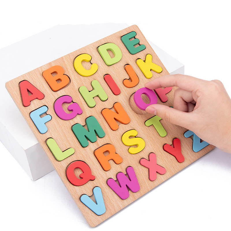 ABCMatch | Wooden Alphabet Number Shape Puzzle