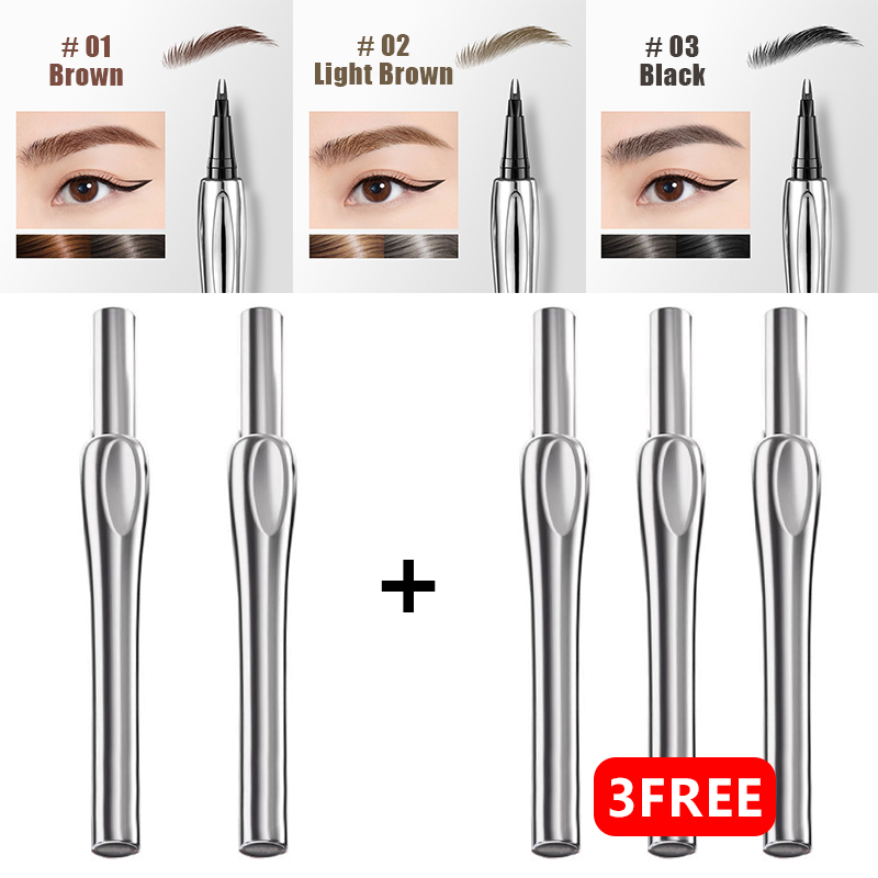 💖Buy One Get One Free💖2024 Enhanced Natural Waterproof Eyebrow Pen Featuring a Microfine Tip