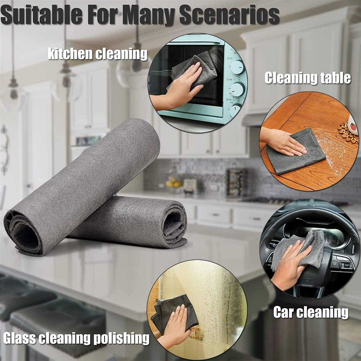 WipeAway | Magical cleaning cloths (+2 cloths and FREE e-book)