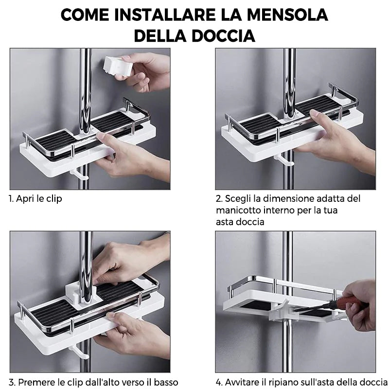 ClearShower™ — Effortless Bathroom Organization Made Simple | 50% Off
