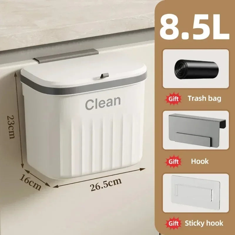 CleanBin™ - Wall-Attached Garbage Can