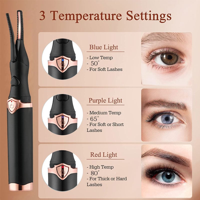 Voltique™ Heated Lash Curler — Effortless, All-Day Lash Lifts That Turn Heads