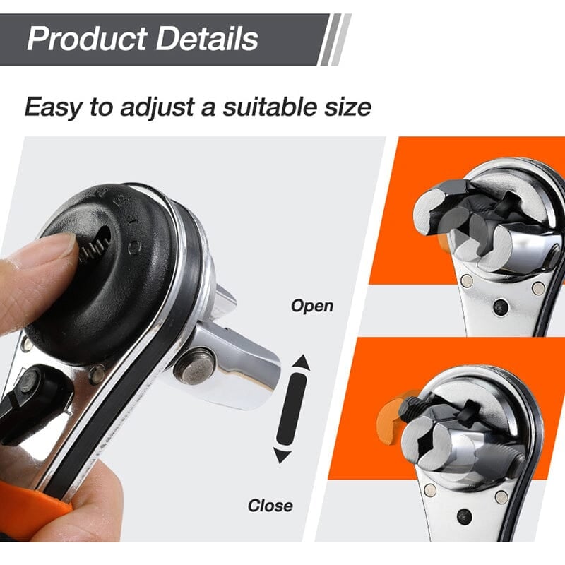 360° Rotatable Ratchet Wrench for Every Bolt Task