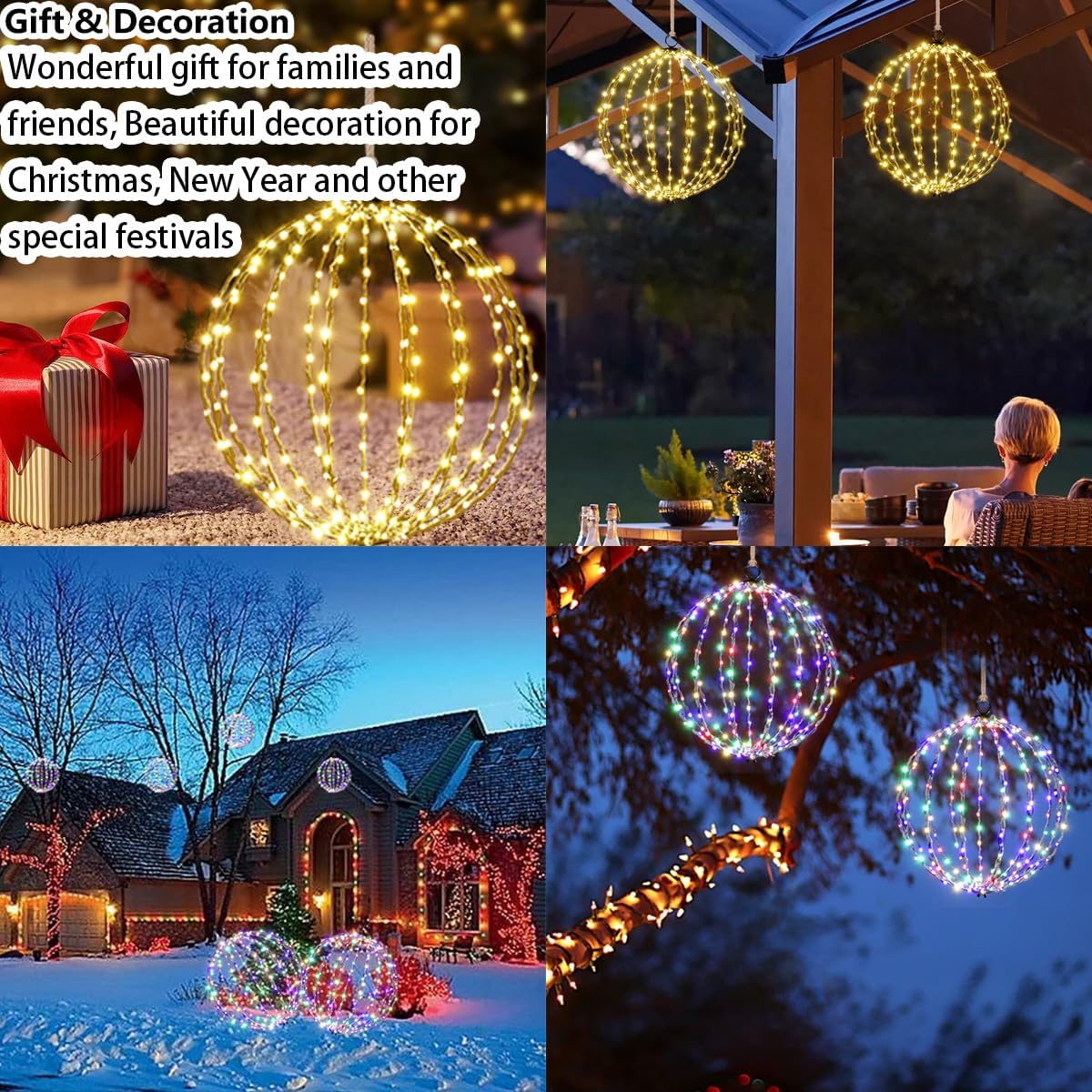 LumoGlow — Warm White LED Light Balls for Indoor & Outdoor Use