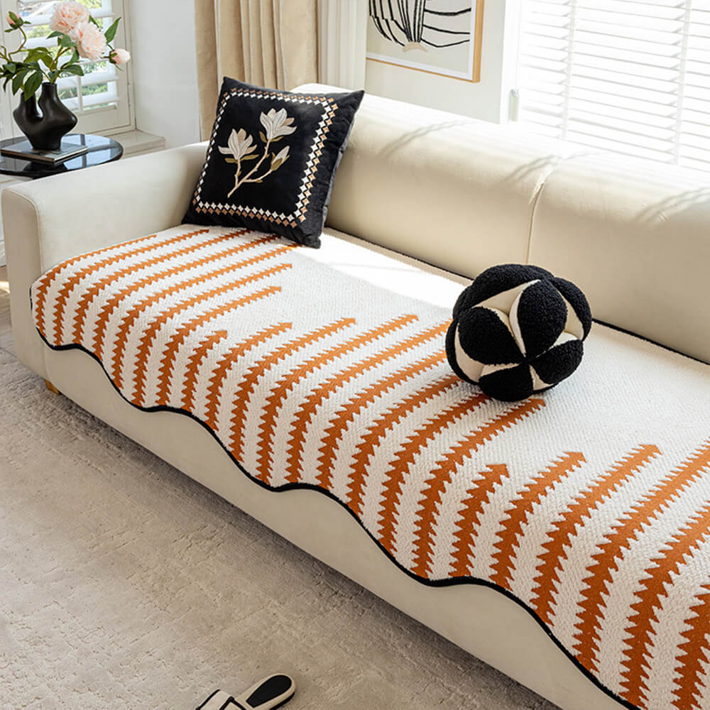 WaveLuxe™ Chenille Couch Cover — Wrap Your Sofa in Plush Protection and Effortless Style