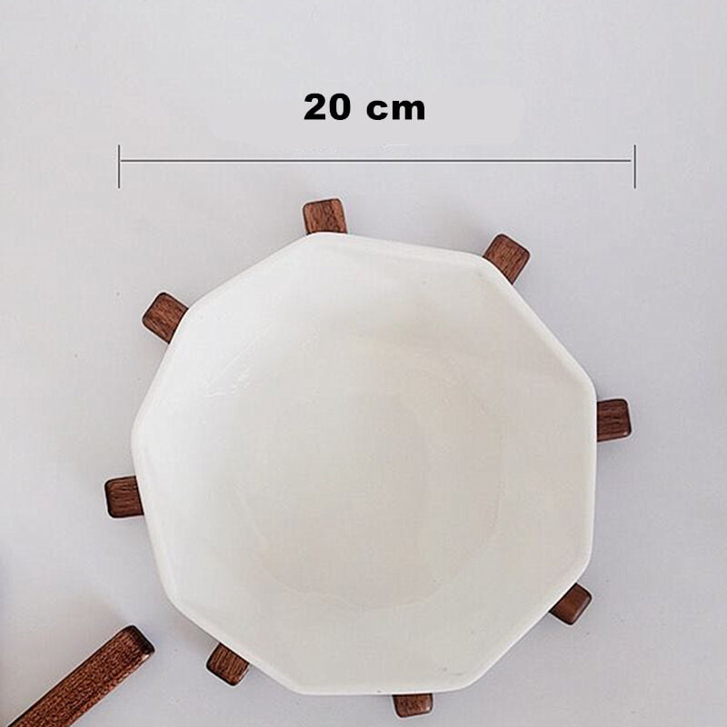 Artistic Table Mat Featuring Walnut Tree Design