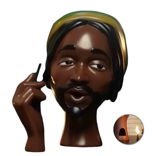 Zen Beauty | Exquisite Black Woman Head Incense Burner