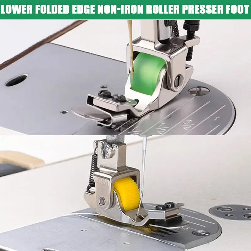 1+1 Free | Adjustable Rolling Foot for Sewing Machines – Versatile for Perfect Hems