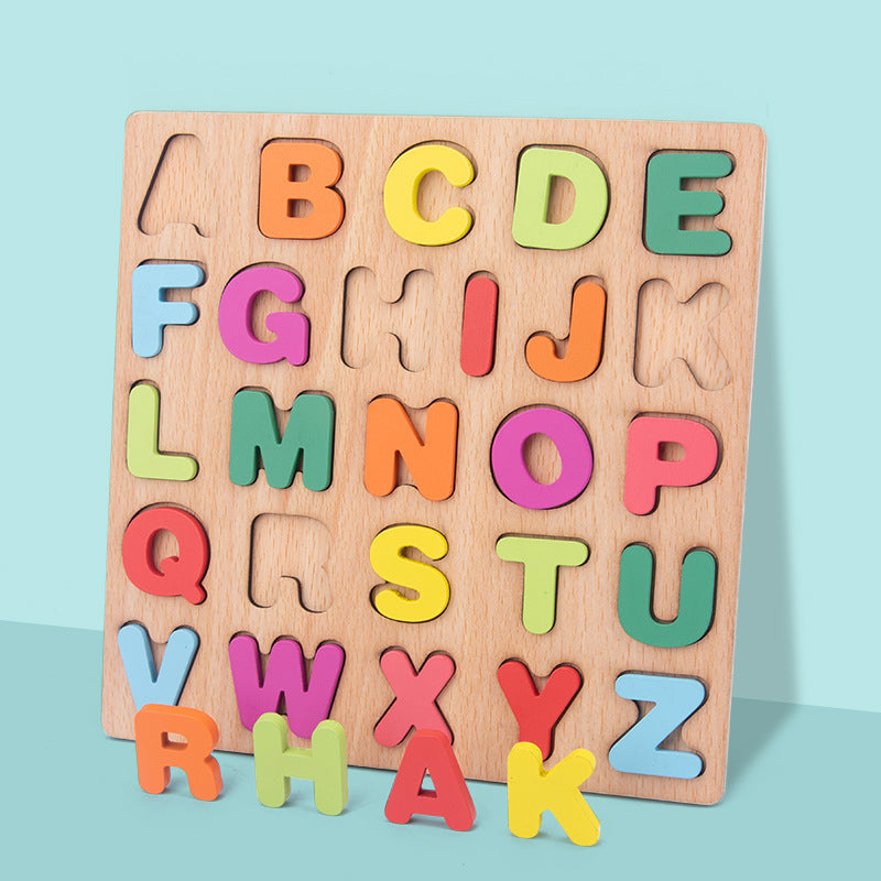 ABCMatch | Wooden Alphabet Number Shape Puzzle