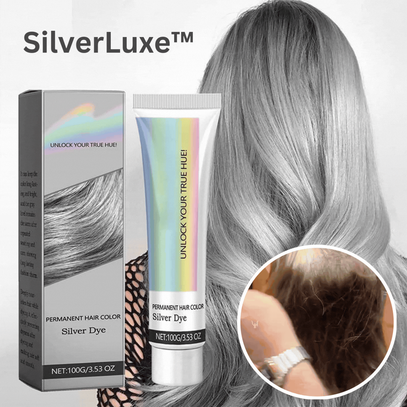 SilverVibe™ — Turn Your Hair Into a Shiny, Healthy Silver Look (Buy 1 Get 1 FREE TODAY!)