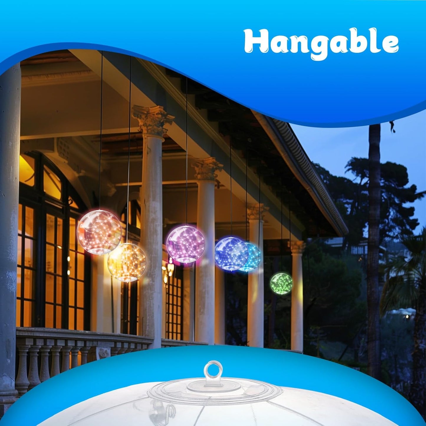 1+1 FREE | EcoGlow | Solar Floating Pool Lights – Waterproof & Color Changing