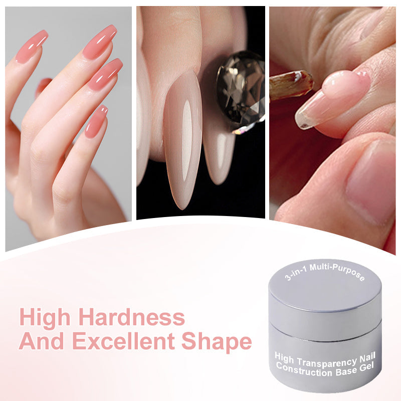 🔥Buy 2, Get 2 Free🔥 3-in-1 High Transparency Multi-Purpose Nail Base Gel