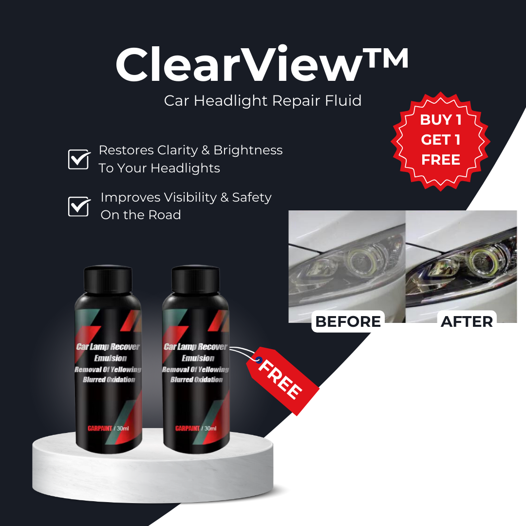 ClearView Headlight Repair Fluid I Last Day 1+1 FREE