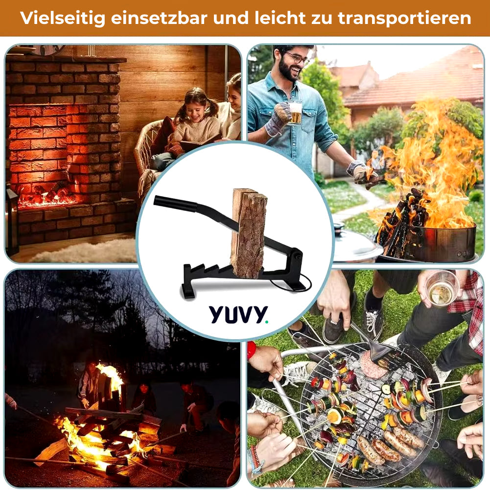 VeroWood — Wall-Mounted Log Splitter with Durable Steel Blade