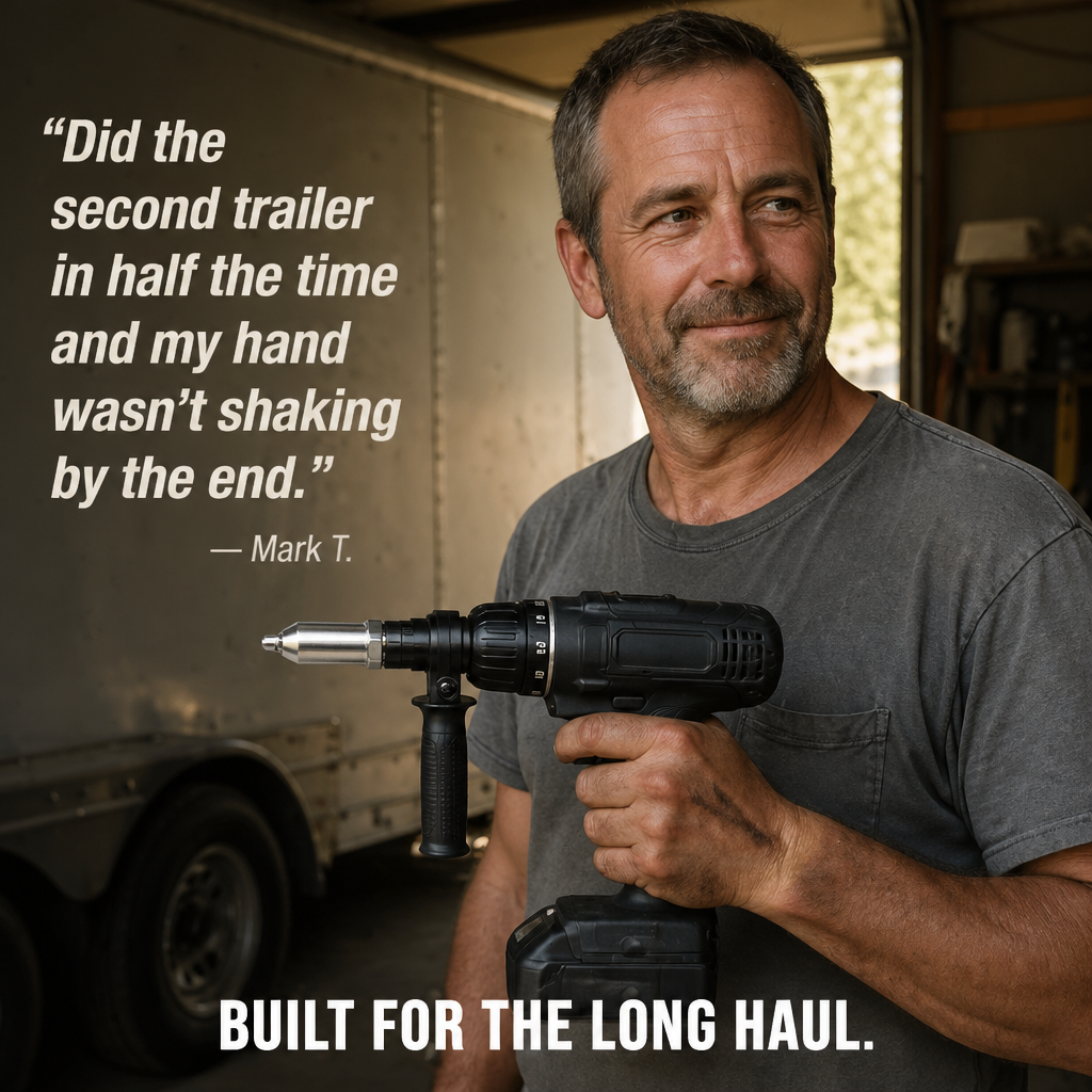 IronCladGrip™ — Turn Your Drill into a Precision Riveting Machine for Perfect, Rock-Steady Results Every Time