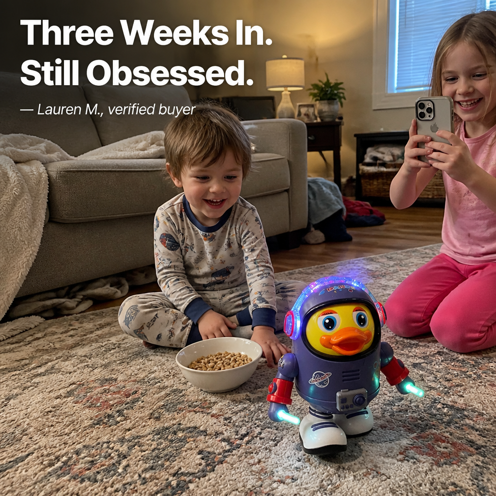 CosmoQuack™ — Tire Out Toddlers Without Screens in Only 20 Minutes
