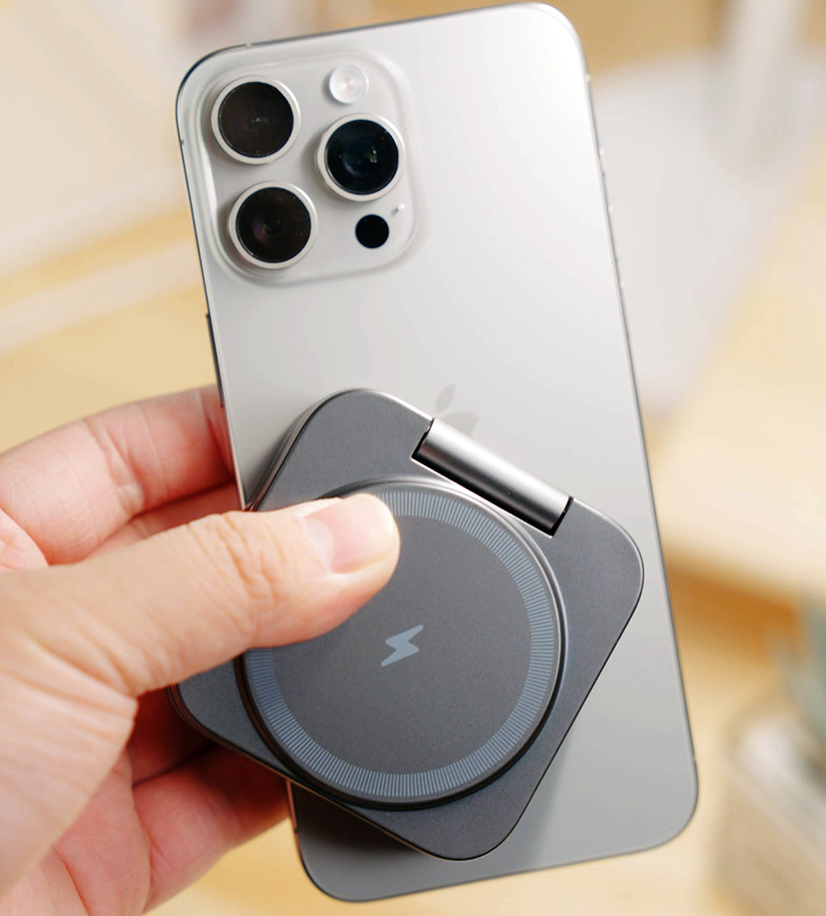 KUXIU X55 3-in-1 Foldable Magnetic Wireless Charger Station - Gray