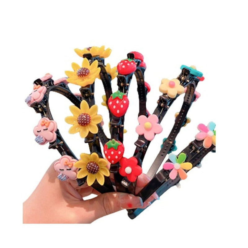 GlimmerPetal™ Hairpin Headband Set — Light-Up Her Look with All-Day Comfort and Magical Style
