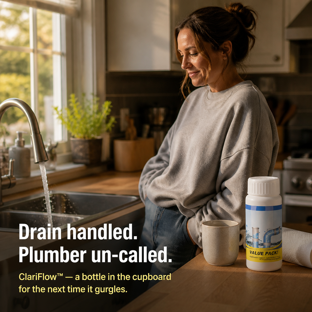 ClariFlow™ — Break Down Hair, Oil and Drain Odors in Just 20 Minutes