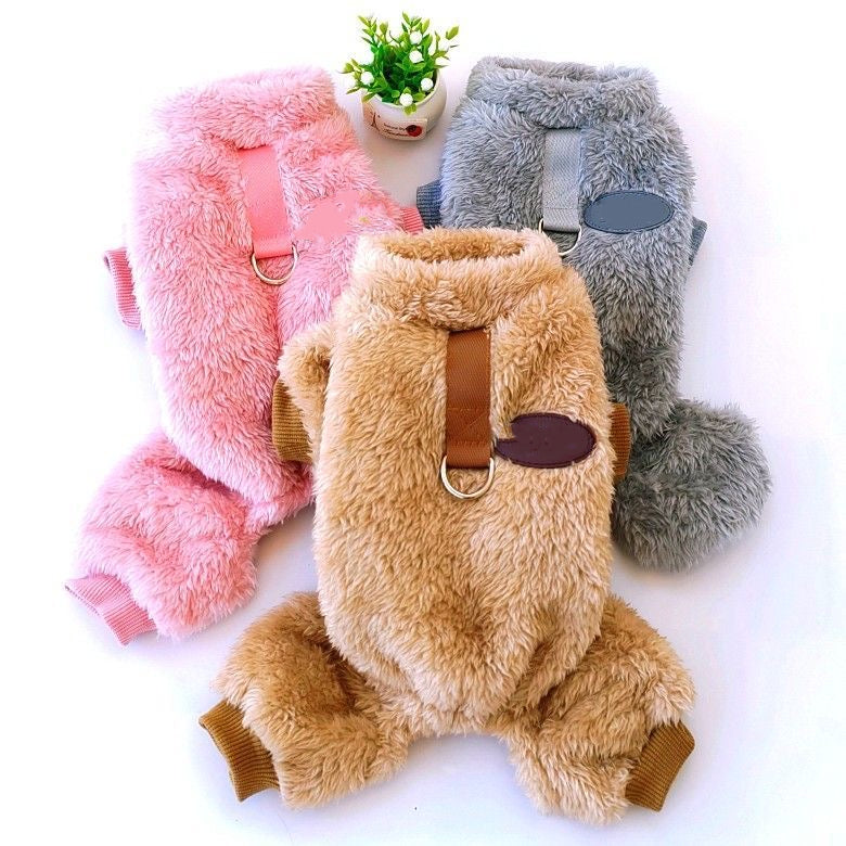 FurGlow™ Fleece Overall — Wrap Your Small Dog in Instant, Cozy Warmth That Sparks Joy and Boosts Health