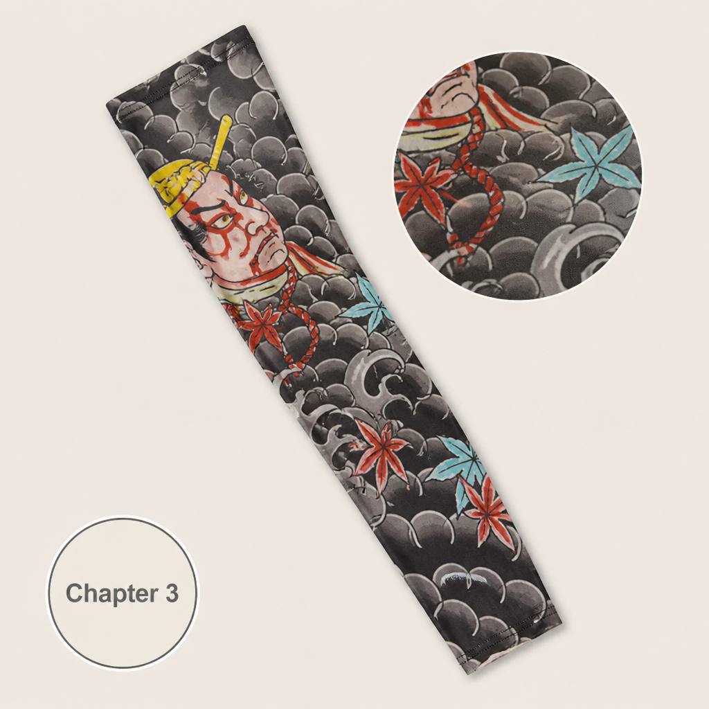 ArborSkin™ – UPF 50+ Sun Shield Arm Sleeve with Japanese Tattoo Design
